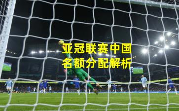 亚冠联赛中国名额分配解析